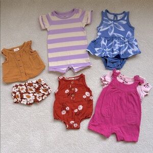 Cat & Jack / Carter’s Newborn Baby Girl Outfits